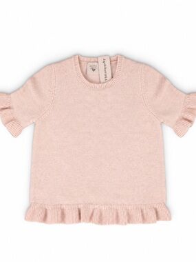 Anthropologie Philosophy Soft Blush Ruffle Sweater